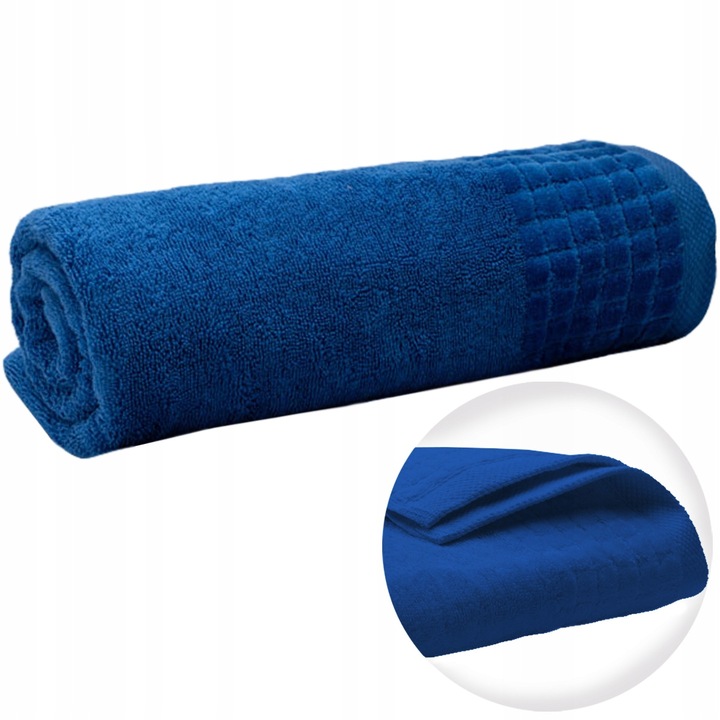 Ręcznik Kąpielowy Frotte Szybkoschnący Chłonny Mięsisty Niebieski