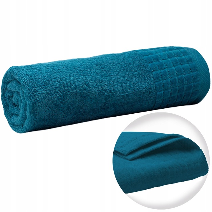 Ręcznik Kąpielowy Frotte Szybkoschnący Chłonny Mięsisty Turkusowy